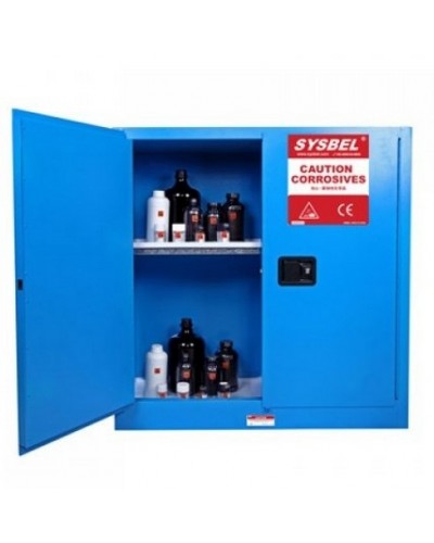 Tủ chứa dung môi gây ăn mòn 30 Gallon, cửa tự đóng